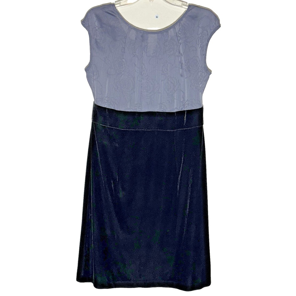 AGB Dress Size 12 Cap Sleeve Floral Satin Top Velvet Black Skirt‎ Whimsey Goth